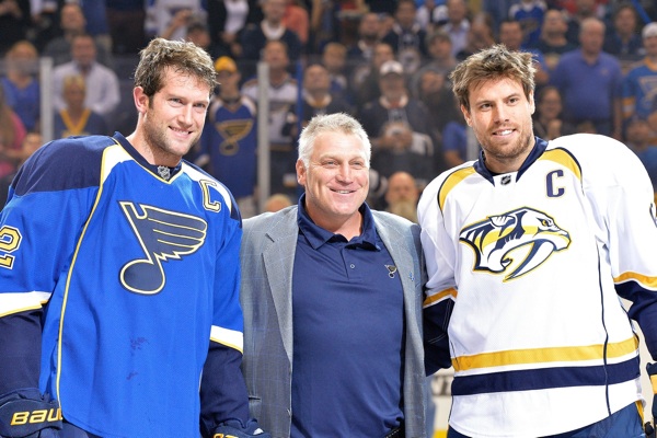 Brett Hull Shea Weber David Backes